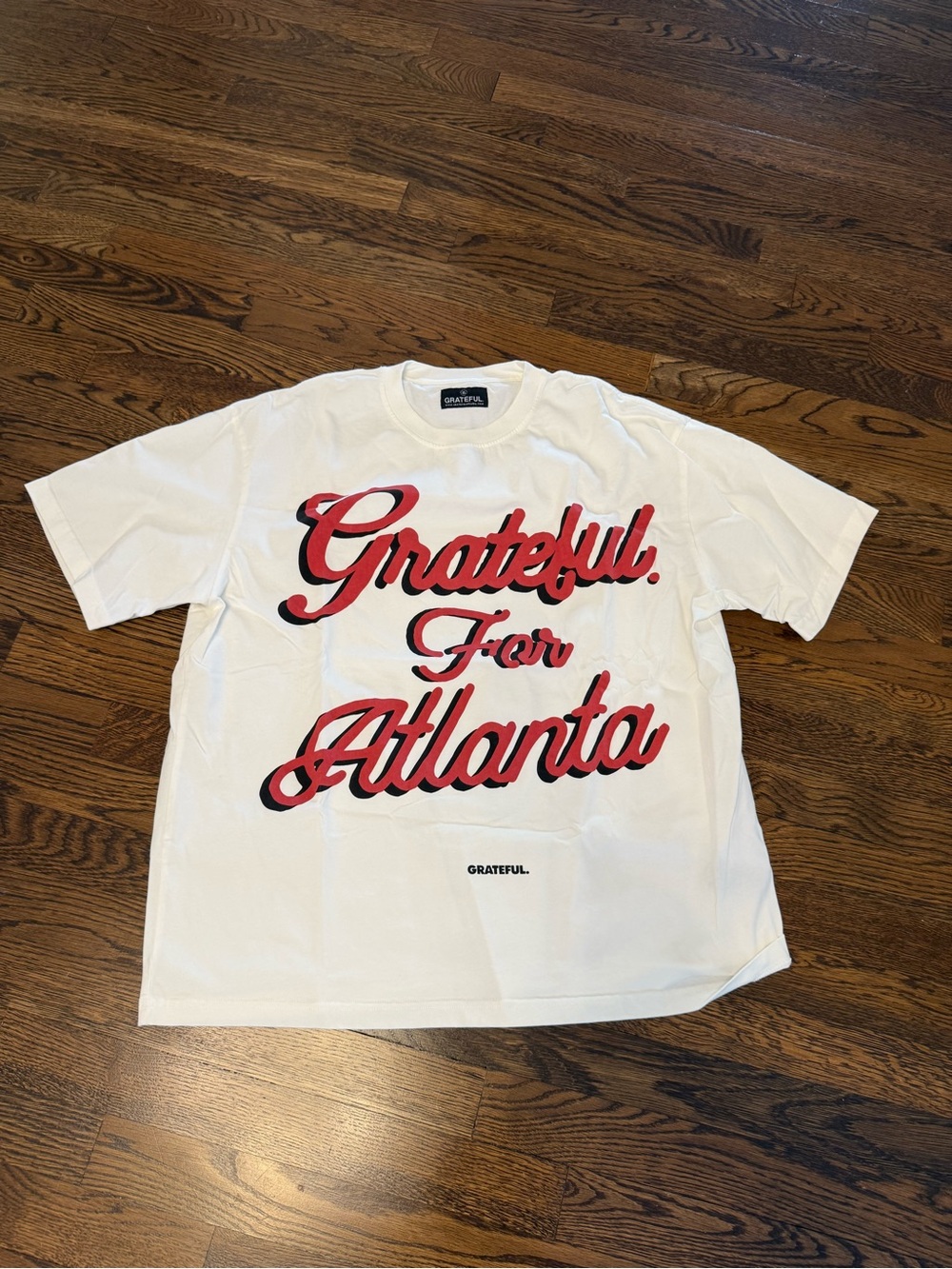 Grateful For Atlanta White Graphic Tee